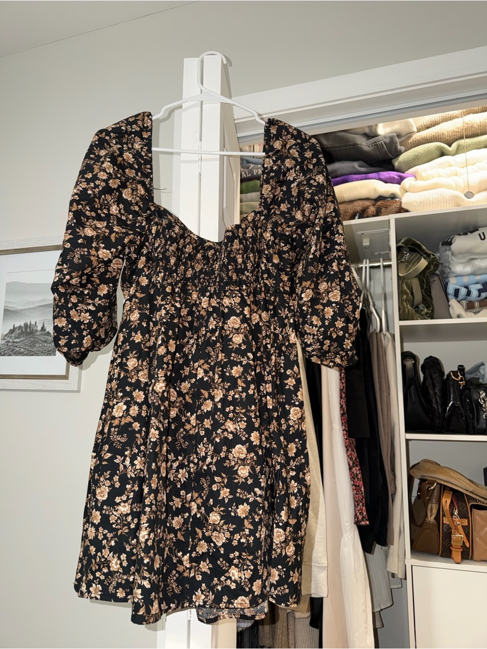 Altar’d State Mini Dress in Black and Beige - Picture 6 of 6